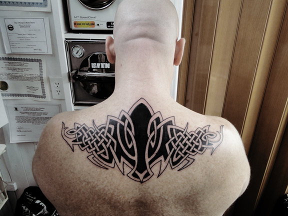 Large Celtic Back Tattoo design