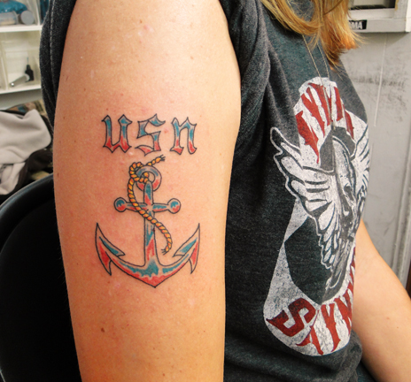 navy anchor tattoos. US Navy Anchor Tattoo