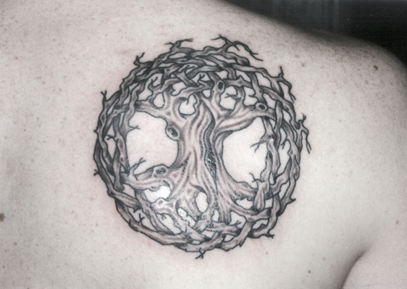 dead tree tattoo. Knurly Tree of Life Tattoo by