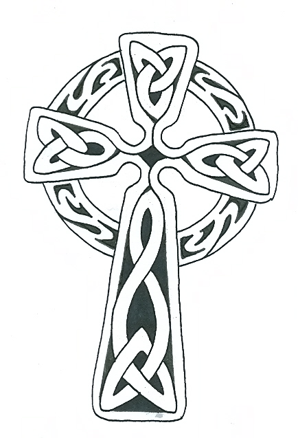 Simple Celtic Cross Tattoo