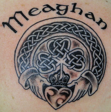 Shamrock and Claddagh Tattoo