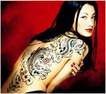 japanese letters tattoos. traditional Japanese art.
