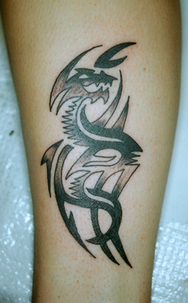 Dragon Tattoos On Leg