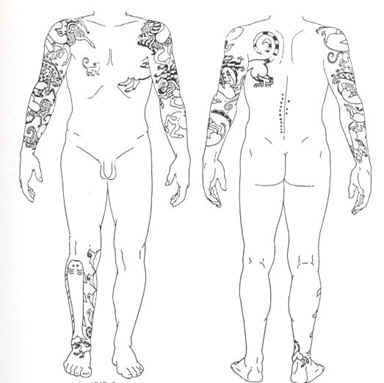 scythian.jpg (37630 bytes). The Ainu, western Asian nomads brought tattooing 