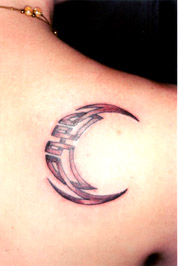 celtic moon  tattoo tribal