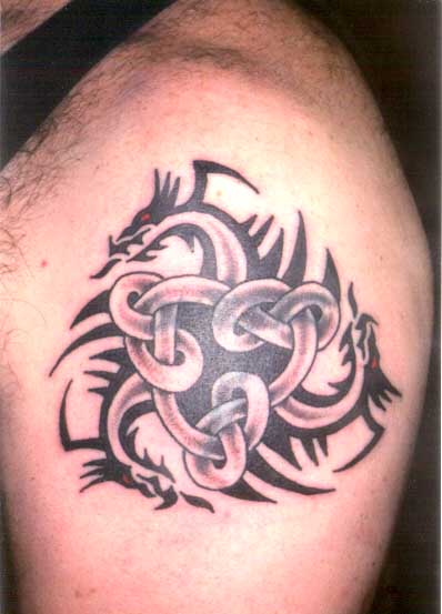 tribal tattoos meanings strength. Tribal Triple Lucky Strength Dragons. Buy Custom Tattoo designs at our 